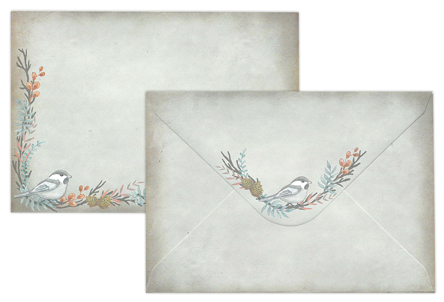 Envelope C6 Willow tit 10pcs