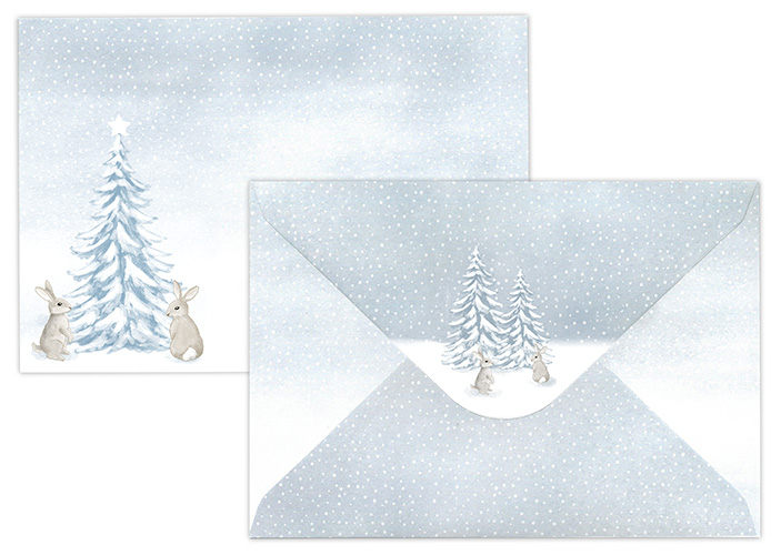 Envelope C6 Christmas scenery 10pcs