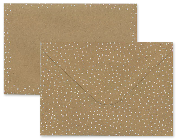 Envelope C6 Dot recycled brown 10pcs