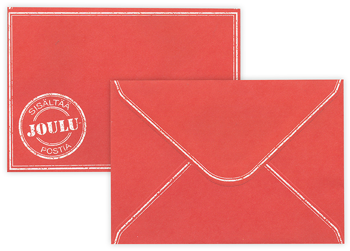 Envelope C6 Joululeimasin punainen 10pcs