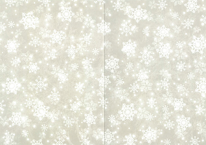 Folded card Snowflake beige 10pcs