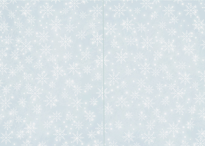Folded card Snowflake blue 10pcs