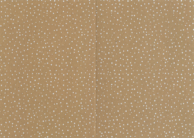 Folded card dot recycled brown 10pcs