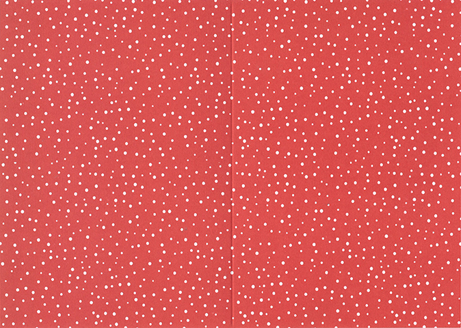 Folded card dot red 10pcs