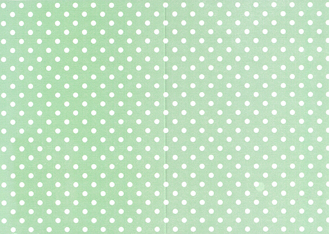 Folded card Ball light green 10pcs