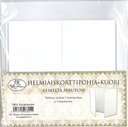 Special card + envelope square pearlescent white 5pcs+5pcs