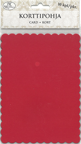 Decorative card red 10pcs