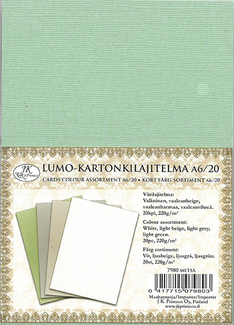 Card assortment A6 Lumo 20pcs