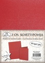 Folded Sparkling card red 10pcs
