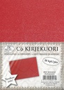 Envelope C6 Sparkling red 10pcs