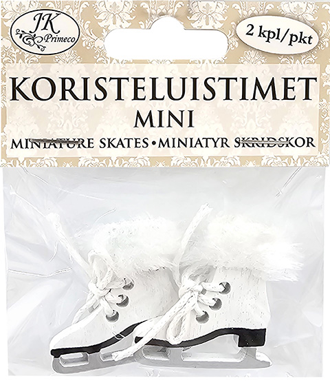 Miniature Ice skates 2pcs
