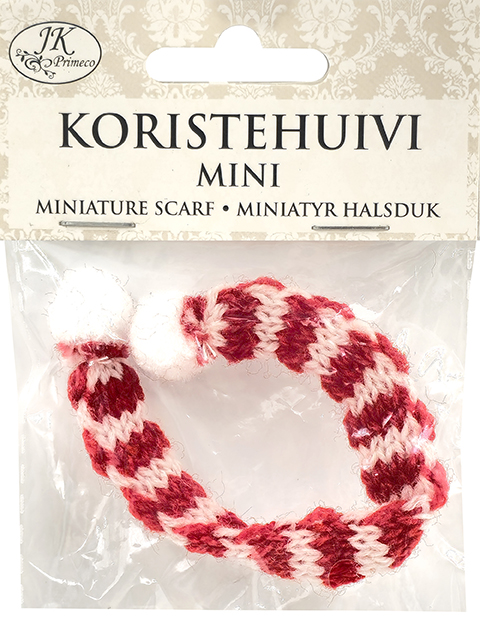 Miniature Scarf red/white