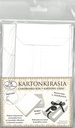 Card box small pearlescent white 2pcs