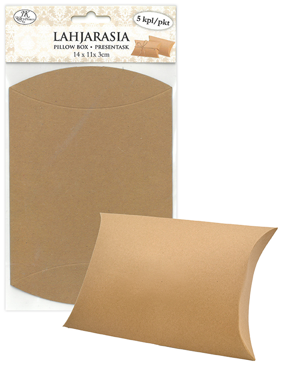 Pillow box small recycled brown 5pcs
