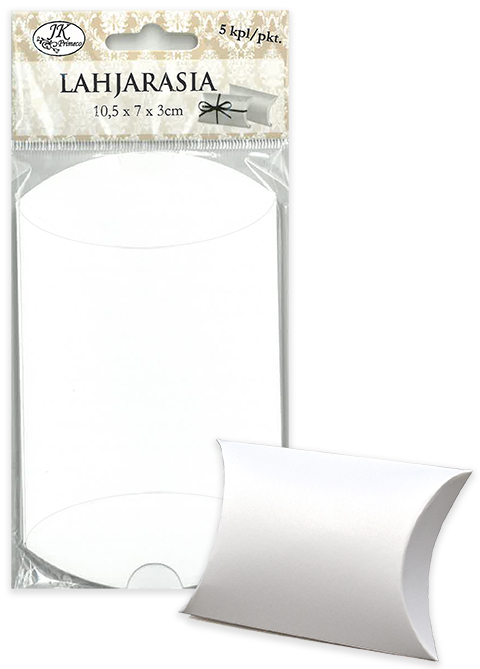 Pillow box S pearlescent white 5pcs