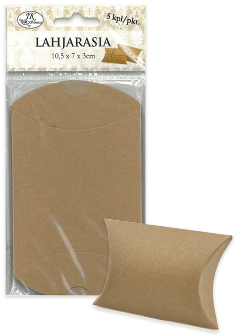 Pillow box S recycled brown 5pcs