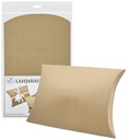 Pillow box L recycled brown 3pcs