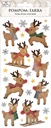 Pompom sticker Reindeer