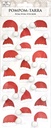 Pompom sticker Santa hats