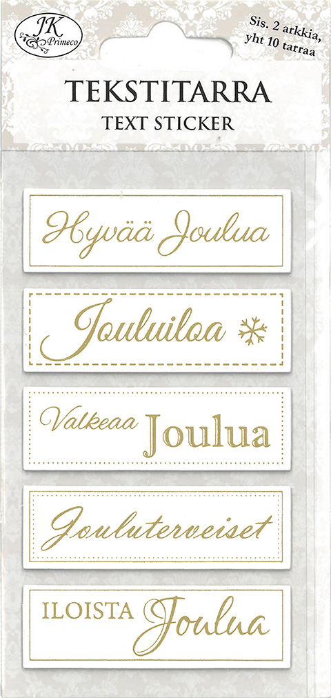 Text sticker Joulu kulta 2 sheets