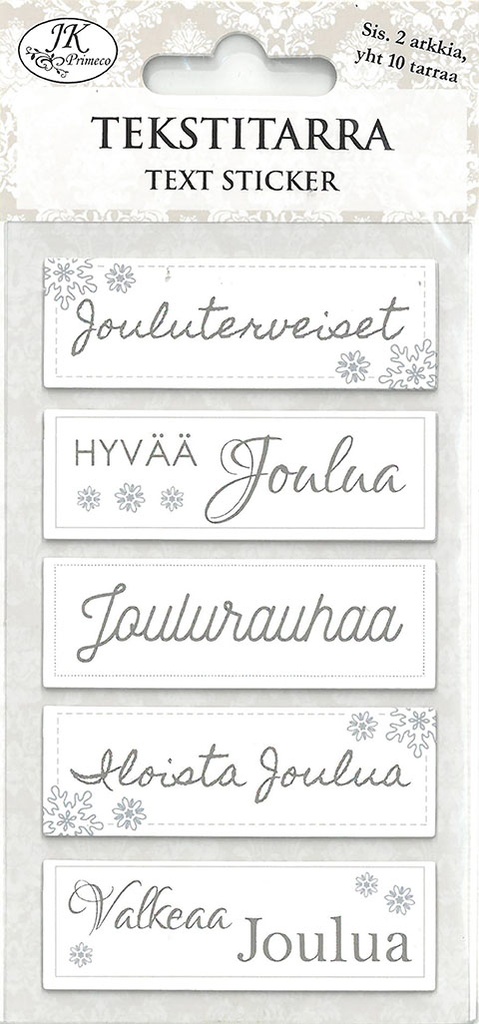 Text sticker Joulu siniharmaa 2 sheets