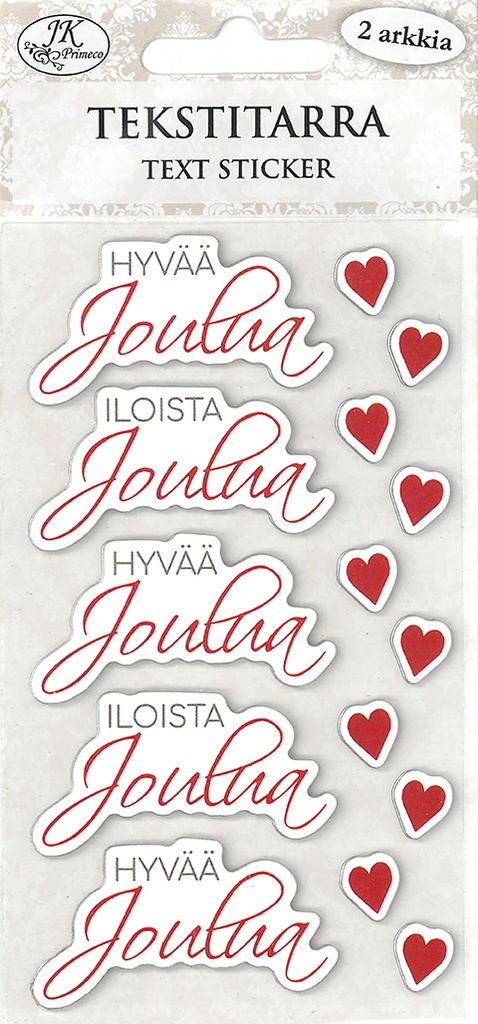 Text sticker Iloista joulua 2 sheets