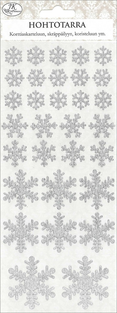 Shiny sticker Snowflake silver