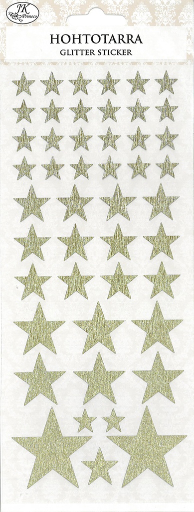 Shiny sticker Star gold