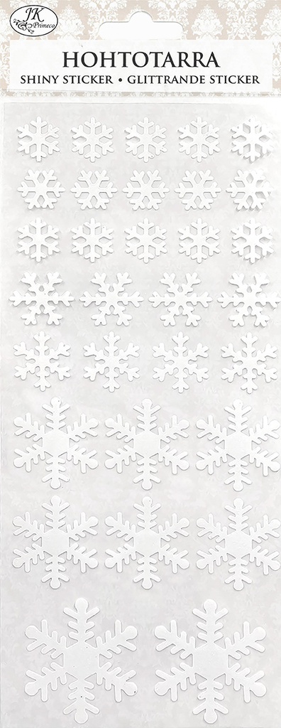 Shiny sticker Snowflake white