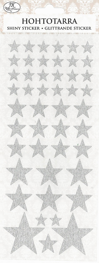 Shiny sticker Star silver