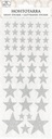 Shiny sticker Star silver