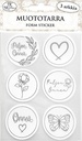 Form sticker Kuvat ja tekstit hopea 3 sheets