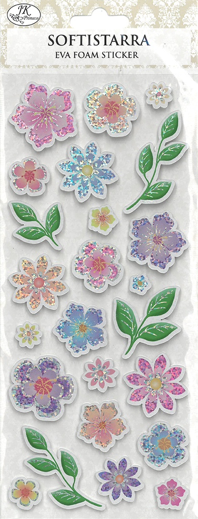 Eva foam sticker Flowers hologram