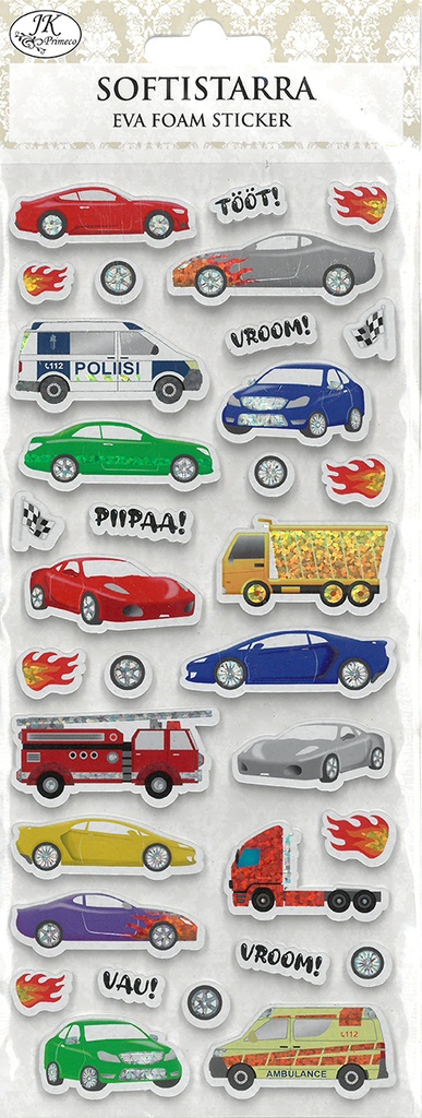 Eva foam sticker Cars hologram