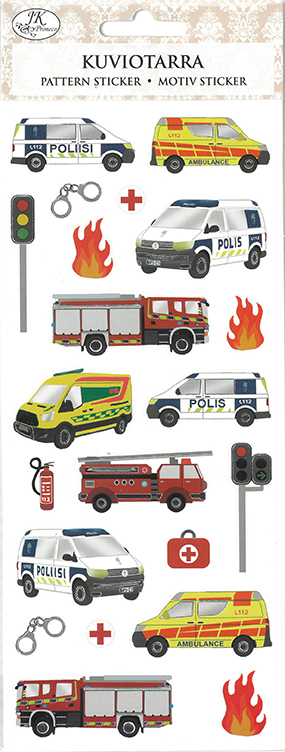 Pattern sticker Emergency vehicles