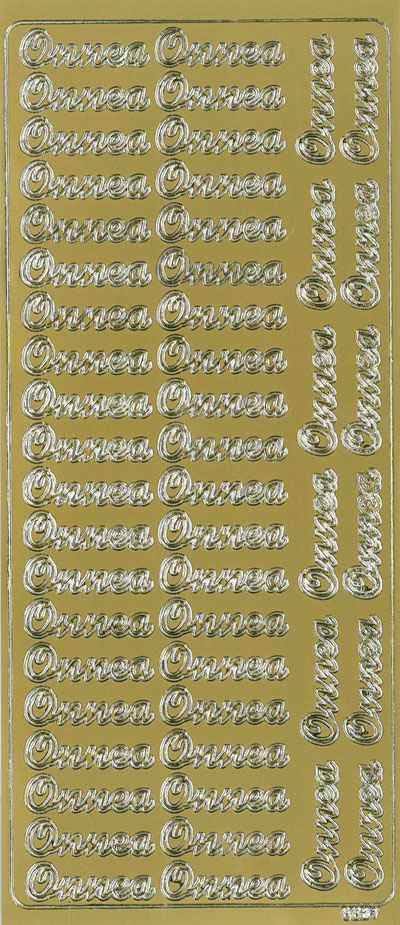 Peel-off sticker Onnea kulta