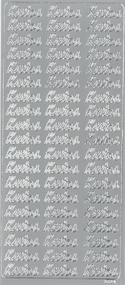 Peel-off sticker Kiitos hopea