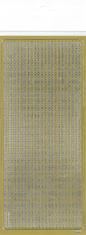 Peel-off sticker garland gold