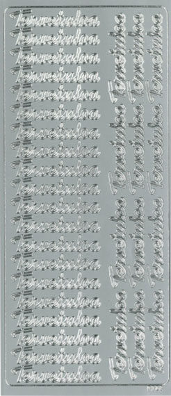 Peel-off sticker Tervetuloa hopea