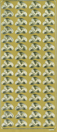 Peel-off sticker Rings gold