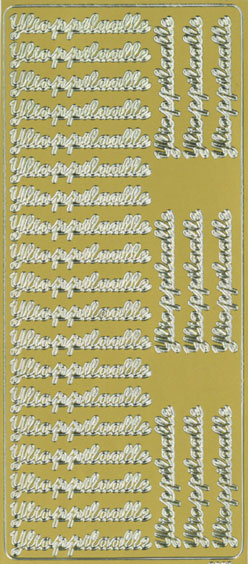 Peel-off sticker Ylioppilaalle kulta