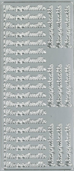 Peel-off sticker Ylioppilaalle hopea