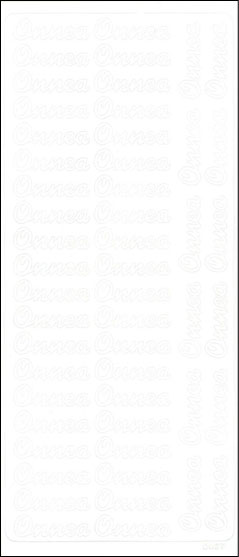 Ääriviivatarra Onnea valkoinen