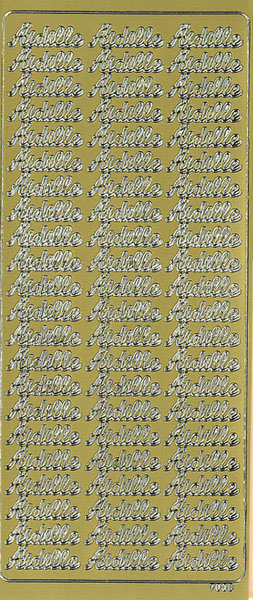 Peel-off sticker Äidille kulta