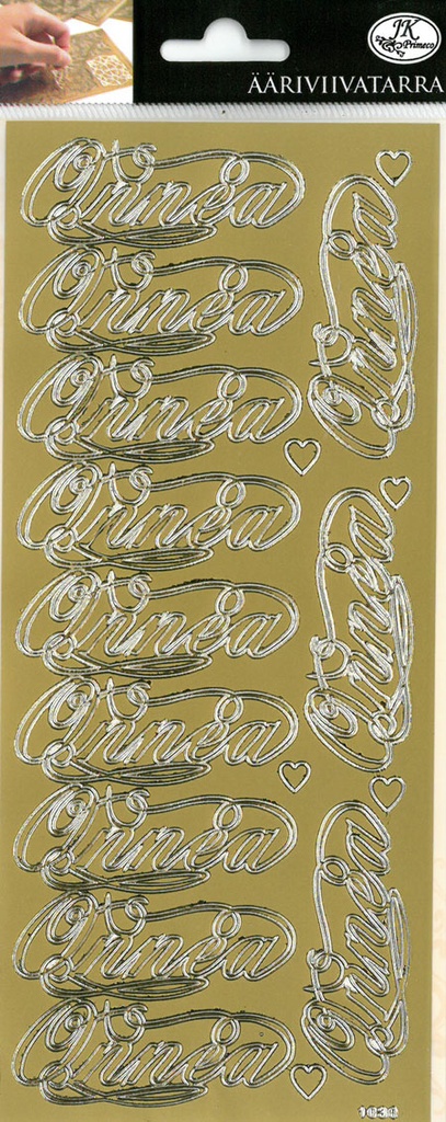 Peel-off sticker Koriste onnea kulta