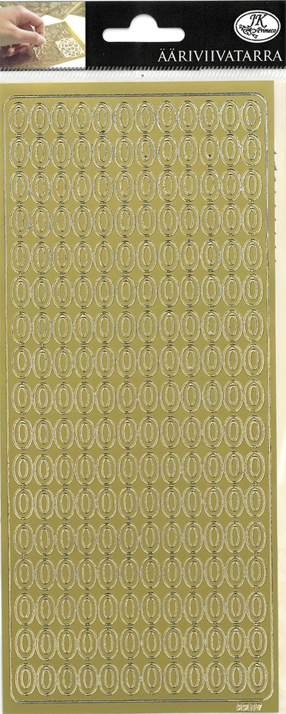 Peel-off sticker Zeroes gold