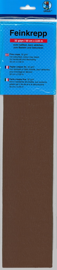 Crepe paper brown