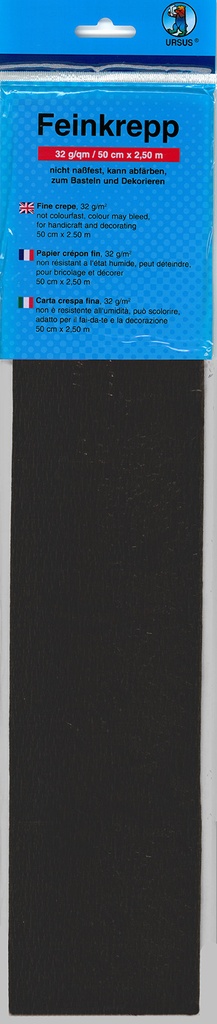 Crepe paper black