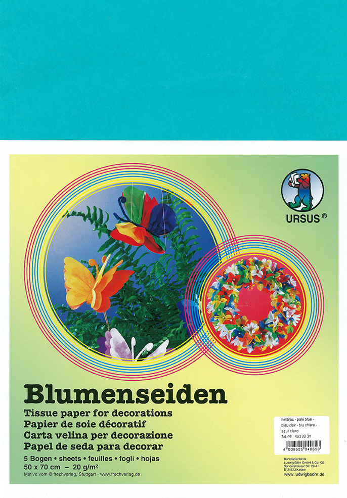 Tissue paper light blue 5 sheets
