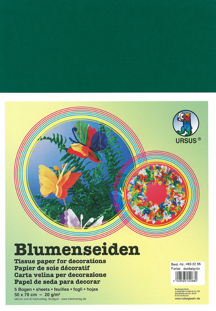 Tissue paper dark green 5 sheets